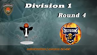 Atlasbasket  Div 1Round 4  THE BEEFS vs DE TROI BISONS [upl. by Iadrahc447]