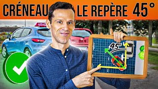 Réussir un Créneau  Le Repère des 45° Permis 2024 [upl. by Dann218]