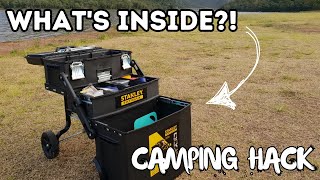 ROLLING CAMP PANTRY KITCHEN SETUP IDEA  Practical camping [upl. by Nawed581]