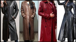 Demanding amp fantastic Gorgeous leather open coat design ideas [upl. by Shiau]