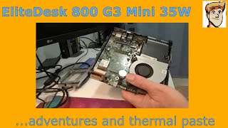 HP EliteDesk 800 G3 Mini ReviewAdventures 2230 NVME lots of thermal paste [upl. by Ardua]