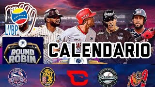 Calendario Round Robin Liga Venezolana de Béisbol Profesional temporada 2024 [upl. by Maura]