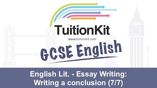 English Lit  Essay Writing Writing a conclusion 77 [upl. by Retnuh]