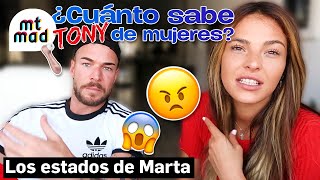 Marta Peñate pone a prueba a Tony Spina y le pregunta cuánto sabe de mujeres  mtmad [upl. by Emelen]