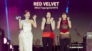 FULL CAMPINK ZONE Red Velvet at BGC Taguig 2024 New Year Countdown Philippines [upl. by Theta]