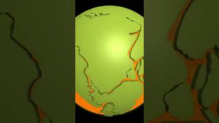 The Pangea Supercontinent on earth shorts universe facts space pangea earth [upl. by Hurlbut25]