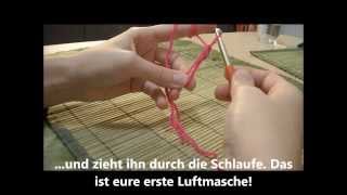 Tutorial Fadenring häkeln  Grundlage für die einfache Häkelblume  Anfänger [upl. by Quarta]