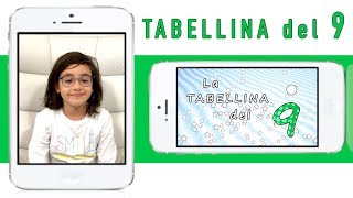 La tabellina del 9  tabellina del NOVE  canzoni per bambini  Sofia Del Baldo [upl. by Emsoc415]