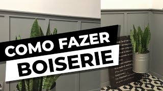 COMO FAZER BOISERIE  DIÁRIO DA REFORMA  SALA DE JANTAR  DIY [upl. by Wat]