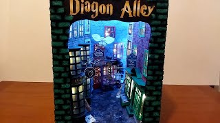 Harry Potters Diagon alley book nook [upl. by Ivonne]