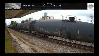 EAST VIEW 93024 Of A CN IDM39931 WB Train Longhaul Manifest Of Mixedfreight Leading With CN Dou [upl. by Callahan]