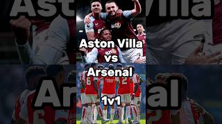 Arsenal vs Aston Villa 1v1 ⚽🔥  arsenal ArsenalFC AstonVilla premierleague liverpool chelsea [upl. by Lat]