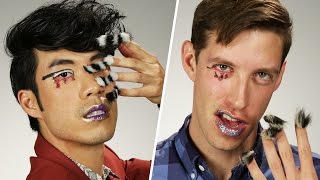 The Try Guys Try The Weirdest Beauty Trends Of 2016 [upl. by Lisab]