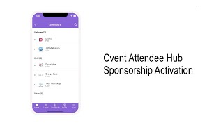 How to activate your sponsors using Cvents mobile event app [upl. by Barrington41]