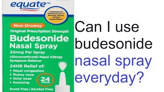 Can I use budesonide nasal spray everyday [upl. by Nyl]