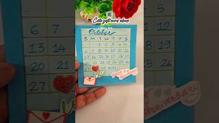 📆Calendar card gift card ideasScrapbook ideas ✨ diy youtubeshorts shortspapercraft [upl. by Deina]