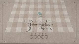 3 Ways to Hang Curtains With Clip Rings by Country Curtains [upl. by Nilcaj397]