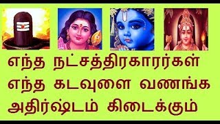 Natchathira palangal in tamil  Natchathira Kadavul  Astrology [upl. by Wendi566]