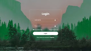 Create a Stylish Login Form Using HTML and CSS  StepbyStep Tutorial [upl. by Eleaffar]