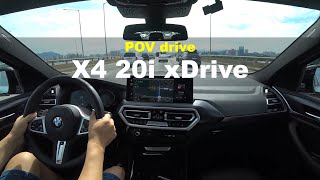 BMW X4 20i xDrive POV drive [upl. by Still918]