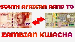 South African Rand To Zambian Kwacha Exchange Rate Today  ZAR To ZMW  Rand To Kwacha [upl. by Odarnoc560]