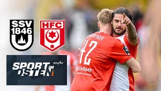 Hallescher FC dreht Partie in Ulm  Sport im Osten  MDR [upl. by Akem]