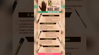 nail art brushes tools nailtutoril fashionstyle youtubeshorts plzsubscribemychannel [upl. by Iong]