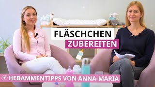 Baby Fläschchen richtig zubereiten  Welche Flaschen amp Zubehör  Hebammentipps von AnnaMaria [upl. by Yarod]