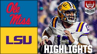 Ole Miss Rebels vs LSU Tigers  Full Game Highlights  ESPN College Football [upl. by Madid]