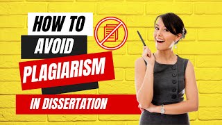 To Avoid Plagiarism in Dissertation Without Paraphrasing [upl. by Ahsikyt]