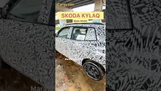 Skoda Kylaq Spy shots details unveil automobile skoda skodakylaq2024 [upl. by Yelime768]