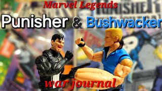 Marvel Legends Punisher amp Bushwacker unboxing [upl. by Luckett]