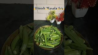 Masala Bhindi Fry Recipecookingchannelshortsvideoviralsonglikesharesubscribe [upl. by Naugal]