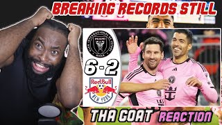 Inter Miami vs New York Red Bulls 62 Highlights amp All Goals 2024 🔥 Messi Goal Suárez Goal REACTION [upl. by Weidar54]