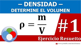 EJERCICIO DE DENSIDAD  DETERMINE EL VOLUMEN [upl. by Celina796]