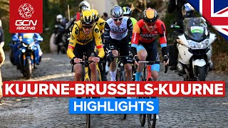 Dominant Team Performance On The Cobbles  KuurneBrusselKuurne 2023 Highlights [upl. by Wallinga173]