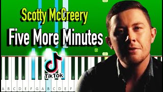 Scotty McCreery  Five More Minutes Piano Tutorial [upl. by Hoes414]