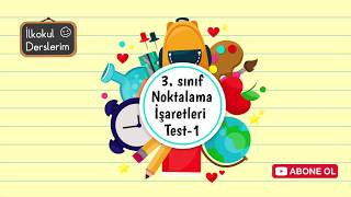 3 Sınıf Noktalama İşaretleri Test1 [upl. by Banebrudge]