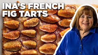 Ina Gartens Easy French Fig Tart  Barefoot Contessa  Food Network [upl. by Hitchcock]