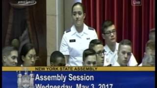 Palmesano Honors West Point Cadet Lily Ruland [upl. by Lipscomb]