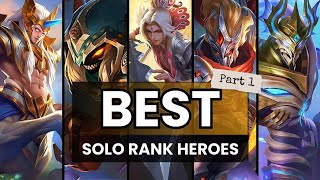 Best Hero for Solo Rank Push New Update Mobile Legends Part 1 [upl. by Hadeehsar]