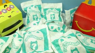 OPENING 20x McDONALDS SQUISHMALLOWS HAPPY MEAL BLIND BAGS 2023 giveaway [upl. by Annaohj836]