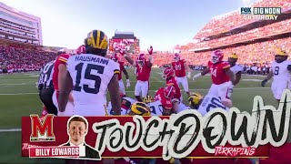 Touchdown Billy Edwards  Michigan 2924 Maryland  College Football Big Ten 2023 [upl. by Ofori602]