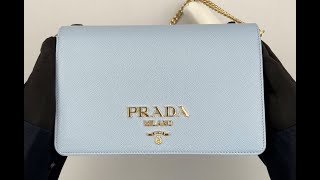 PRADA Saffiano Leather Mini Bag 1BP018 NZV F0076 [upl. by Dehsar]