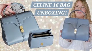 CELINE 16 MINI BAG UNBOXING Is it VERSATILE What Fits Inside amp First Impressions [upl. by Kcarb989]