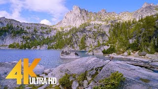 4K UHD Mountain Lake Relaxation Video  3 Hours  Enchantment Lakes Washington [upl. by Kearney108]