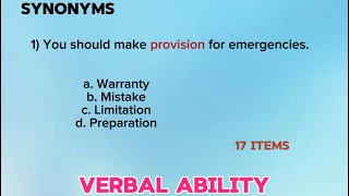 CIVIL SERVICE EXAM REVIEWER 2024VocabularyVerbal AbilityProfessional EligibilitySub Prof [upl. by Akenom]