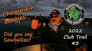 Lake CHAMPLAIN HVBA  3 Largemouth feeding heavy on alewives  Short Fat and Mean [upl. by Ahsekar]