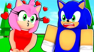 AMY Has a Crush on Me Sonic Roblox [upl. by Torrance]