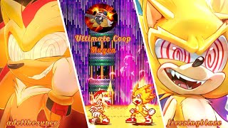 💣Mugen BossBattle Fleetway Sonic vs Fleetway Shadow  mugenjus Downloads😁 [upl. by Anekam]